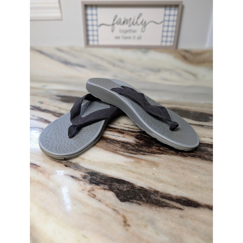 Chaco Playa Pro Womens Gray Black Athletic Flip Flop Sandals Size 8 Gorpcore